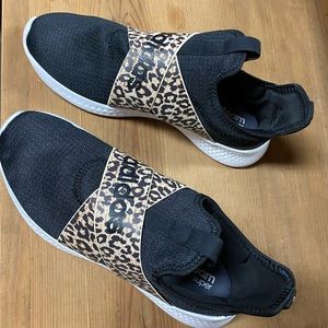 Adidas leopard strap shoes